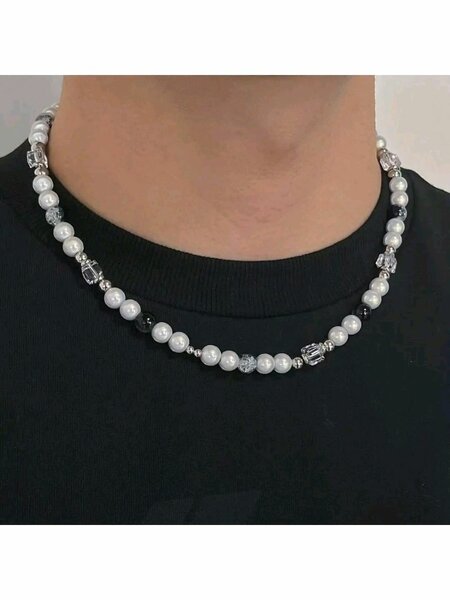 Collier avec pendentif bleu élégant