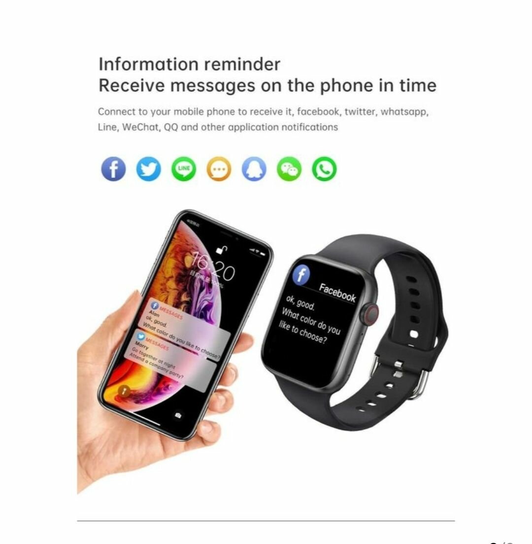 T500 X7 Montre Connecèet Smart Watch- Noir