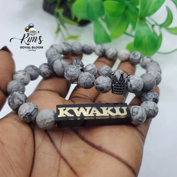 Customized Beaded Bracelets for him 💖