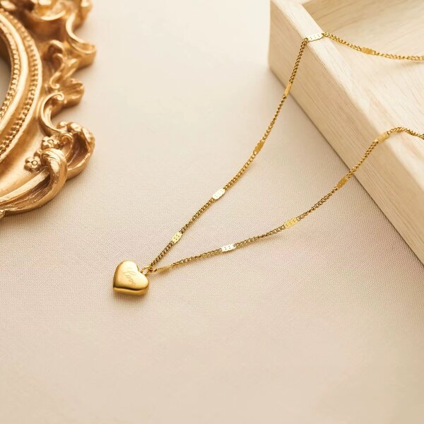 Collier Cœur en Or Élégant