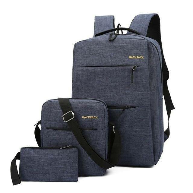 Travel 15" 3-In-One Laptop Backpack blue