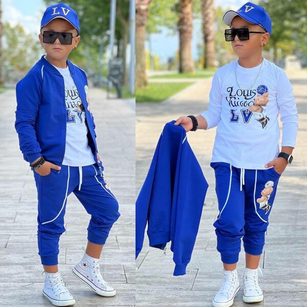 COMPLET 4PIÈCES CHAPEAU HAUT T-SHIRT PANTALON