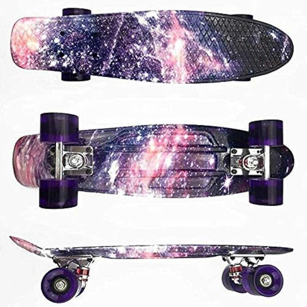 Planche à roulettes lumineuse