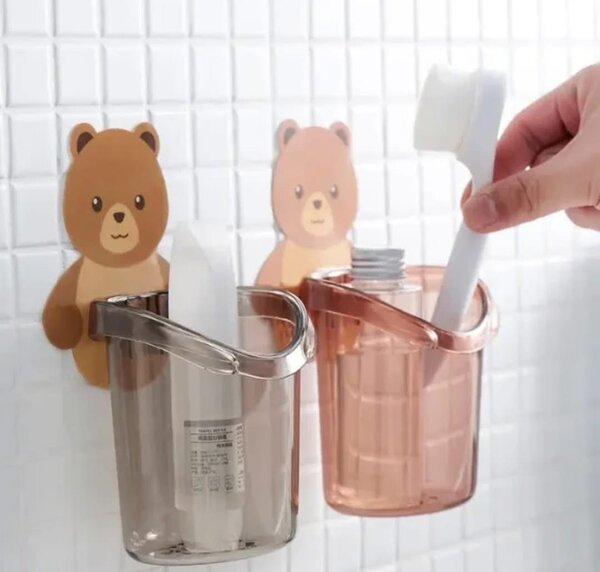 Porte-brosse mignon mural