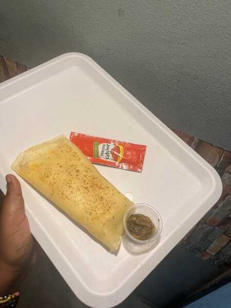 (2)Grande crêpe viande fromage