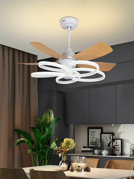 Ventilateur de plafond moderne LED
