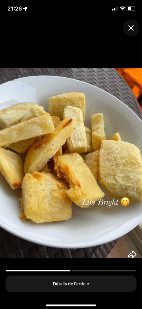 Frites de Manioc Croquantes