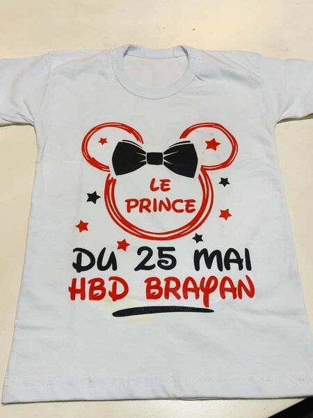 Confection de tee Shirt Anniversaire