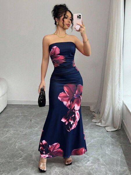 Robe Longue Florale Élégante