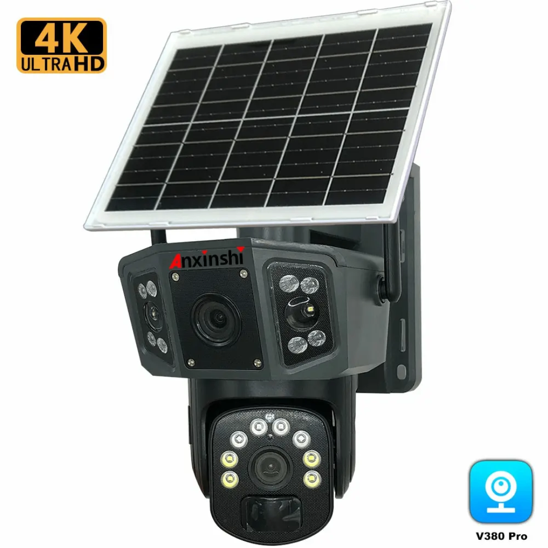 Caméra de surveillance solaire 4K