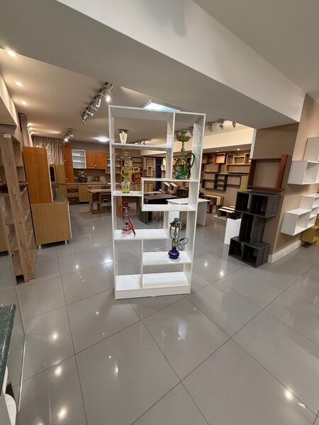 Стеллаж двусторонний, белый