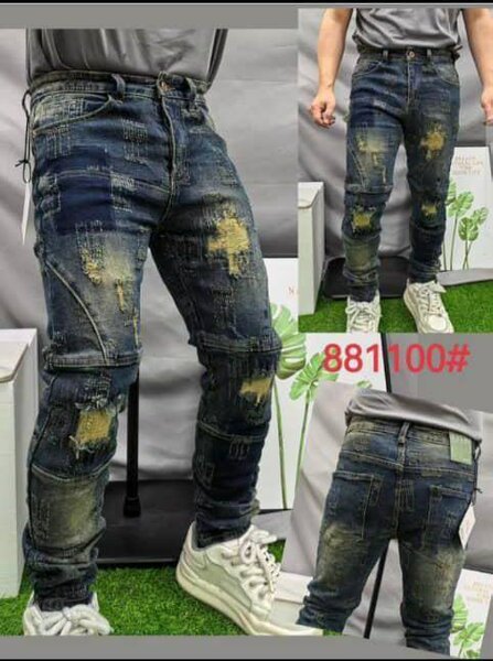 Jeans déchirés tendance homme