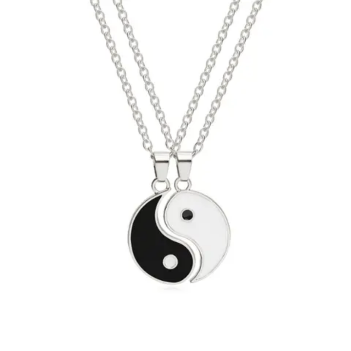 Collier Pendentif Yin Yang Ensemble