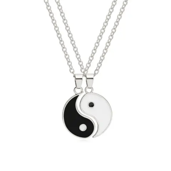 Collier Pendentif Yin Yang Ensemble