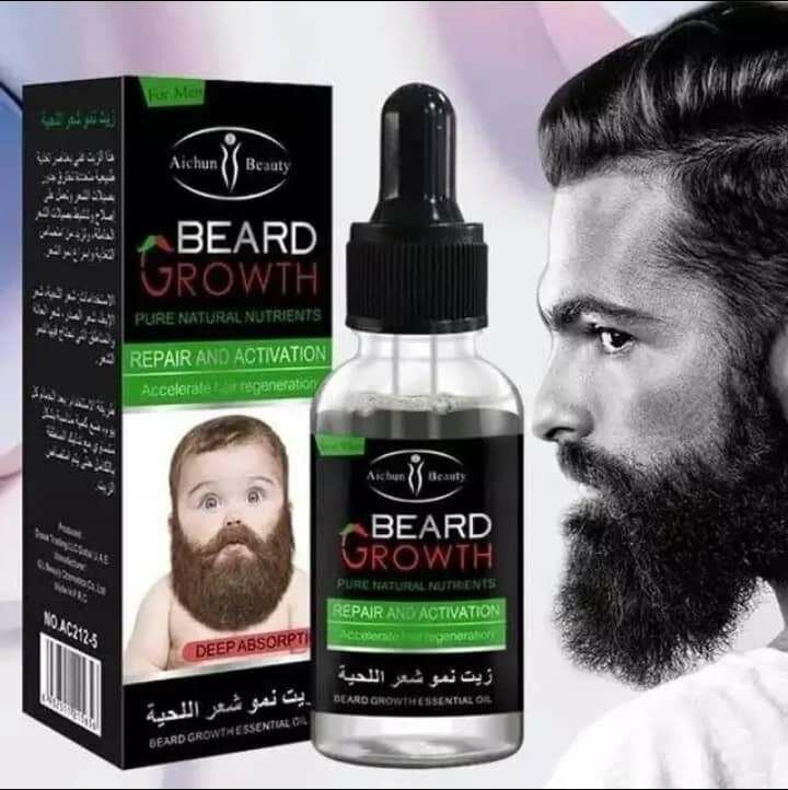 Fait poussé barbe et cheveux