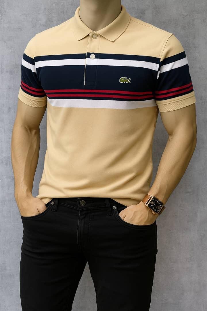 Polo rayé homme élégant