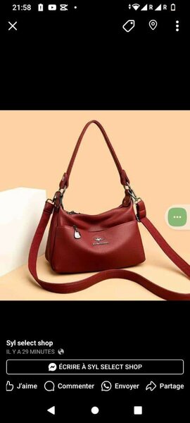 Sac à main simili cuir élégant