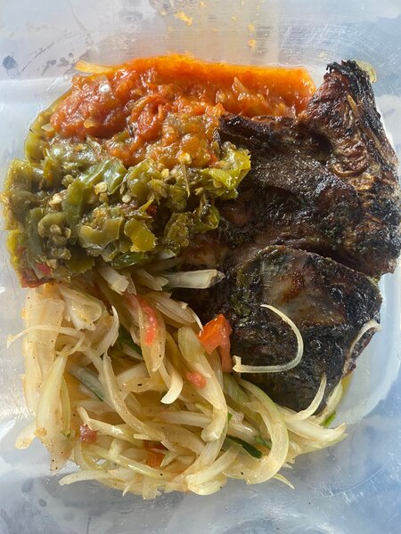 Plat de poisson braisé