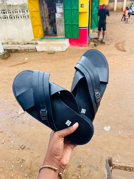 Sandales noires unisexes