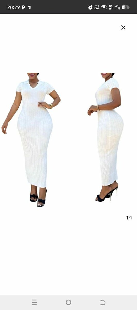 Robe Longue Blanche Élégante