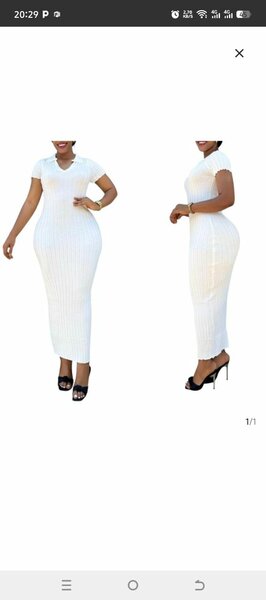 Robe Longue Blanche Élégante