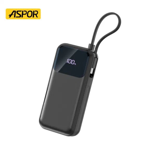 Aspor A361 Multifunctional Smart Slim Power Bank - 10000mAh
