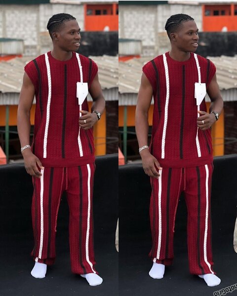 Ensemble Décontracté Rayé Homme