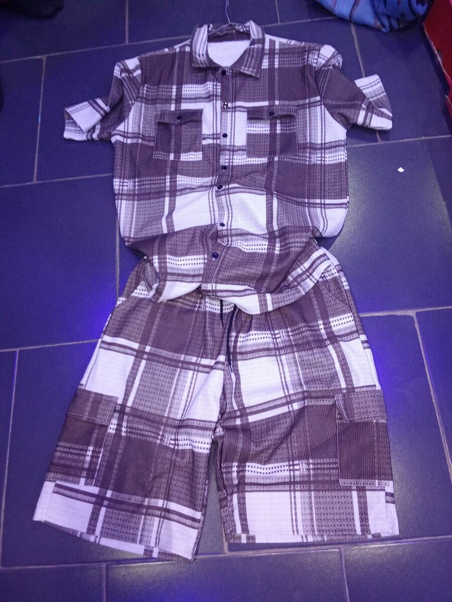 Ensemble chemise et short homme