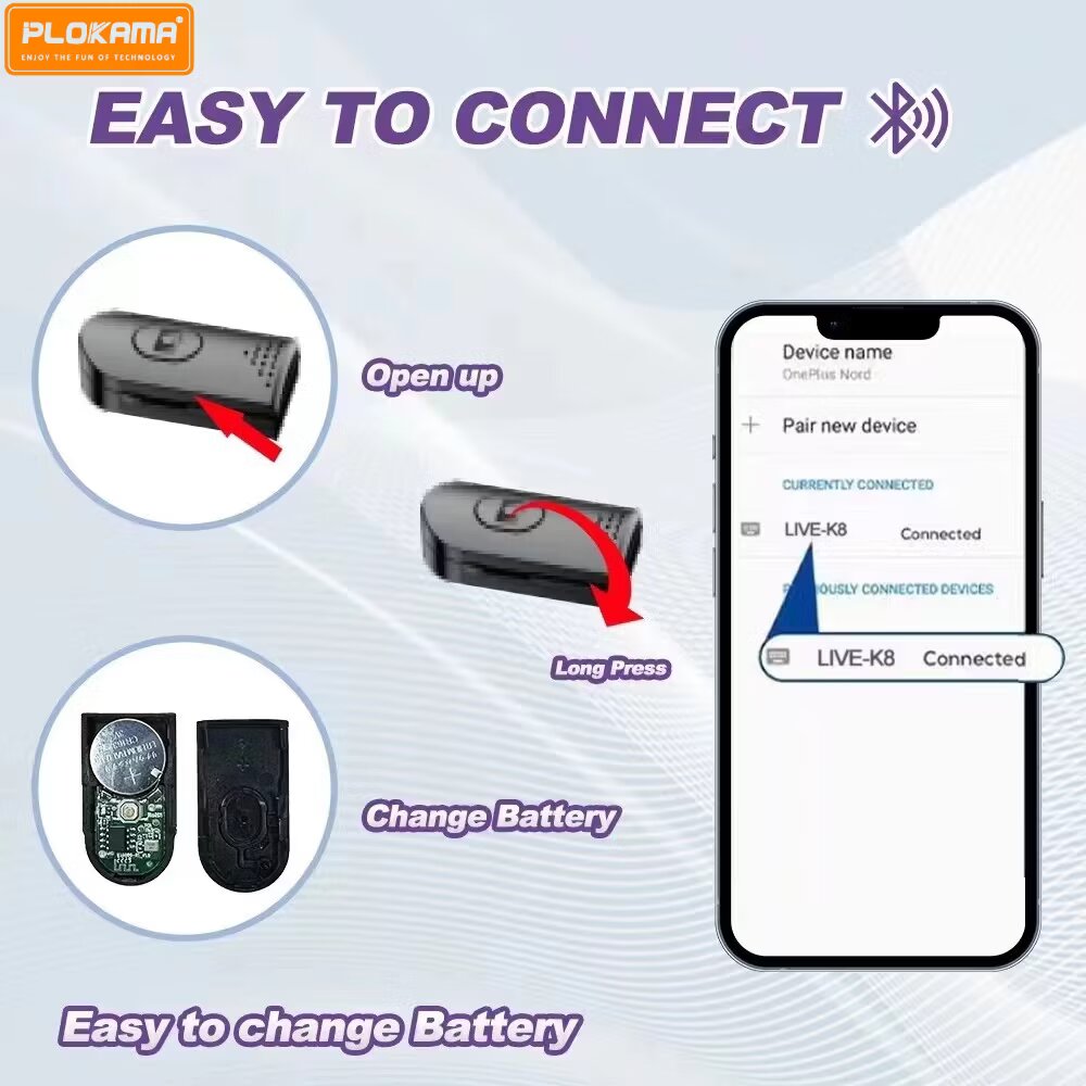 PLOKAMA K8 Bluetooth Selfie Stick & Tripod - 4-in-1 with LED