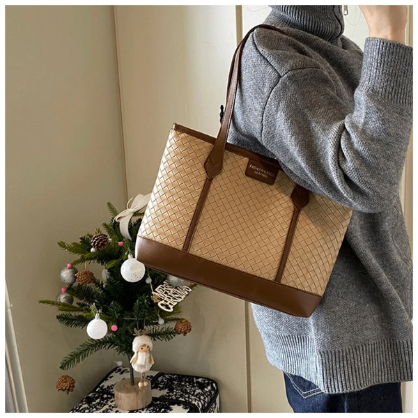 Sac cabas tissé élégant