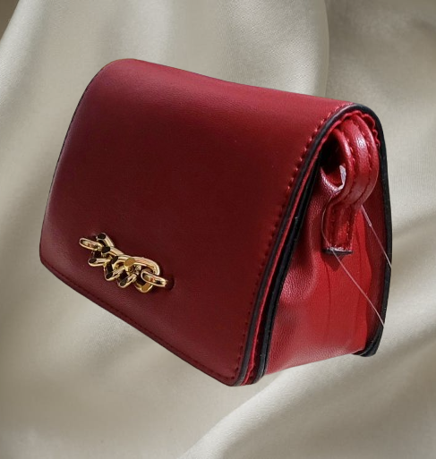 Mini sac à main rouge chic