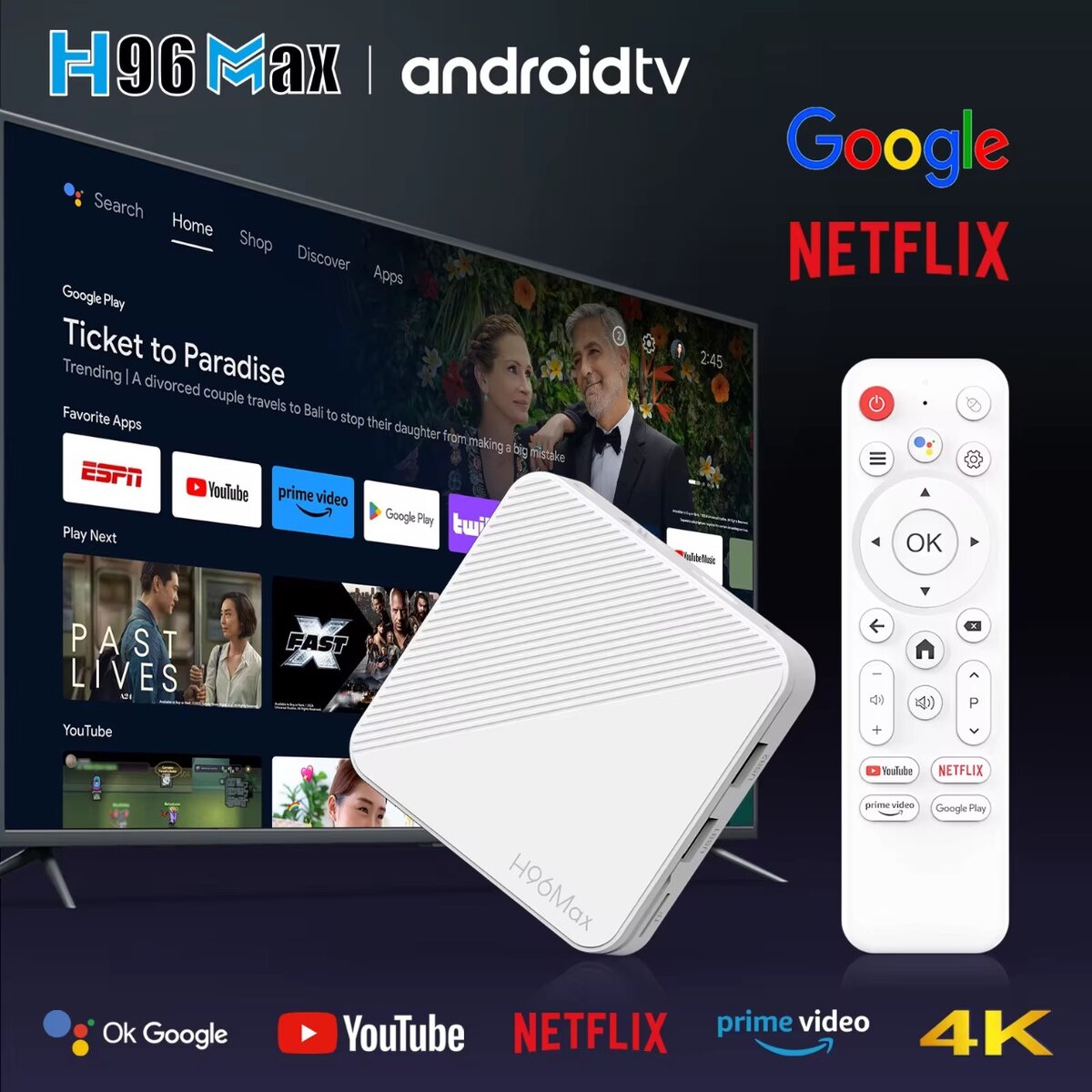 Box TV Android H96 Max
