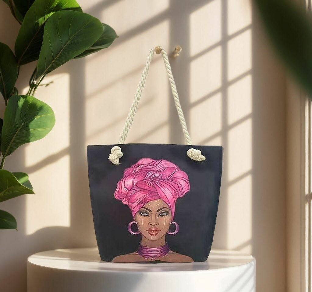 Sac cabas illustré tendance