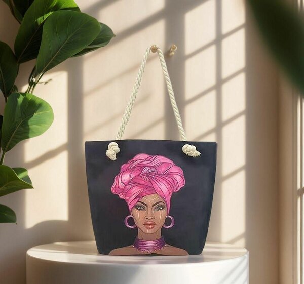 Sac cabas illustré tendance