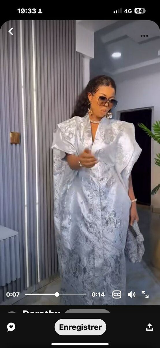 Robe Kaftan Élégante en Soie