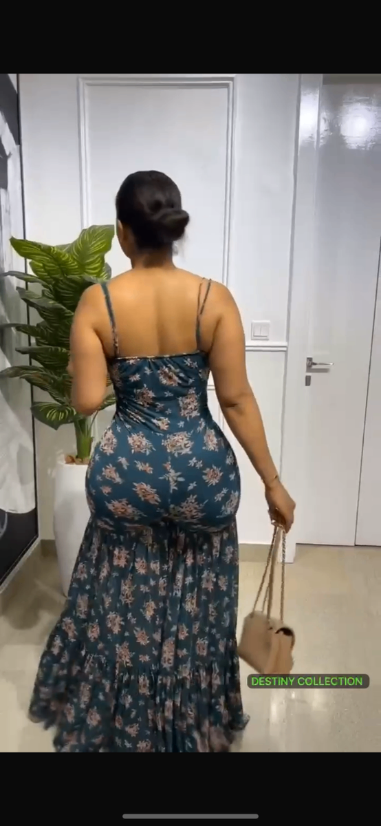 Robe longue à fleurs élégante