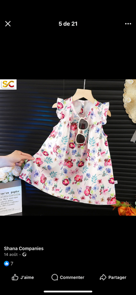 Robe Fleurie Enfant Été