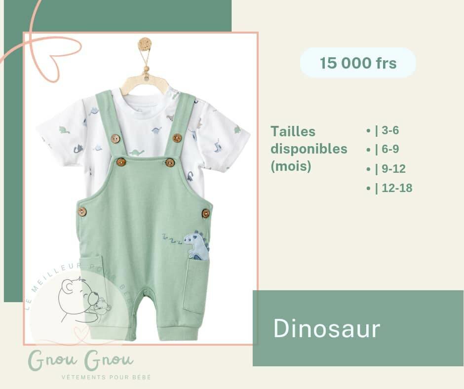 Ensemble Salopette Bébé Dino