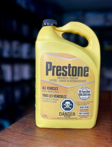 PRESTONE COOLANT Imported from Canada