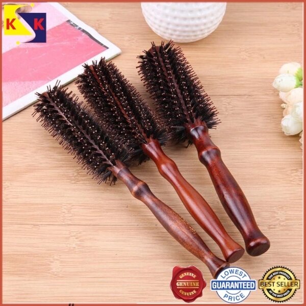 Solid Wood Round Hair Brush