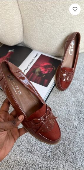 Beryl reddish brown loafers