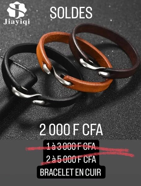 Bracelet en cuir tendance