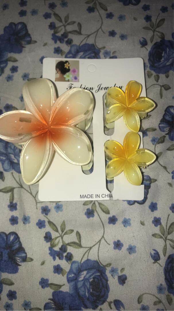 Épingles à cheveux fleurs colorées