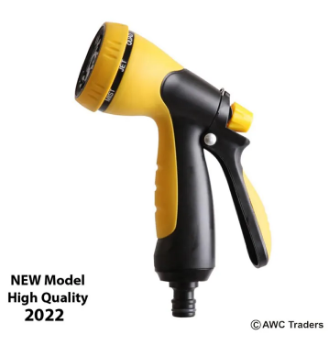 New Multifunction Garden Yard Car Water Hose Spary Sprayer Sprinkler Nozzle Head 7 Pattern Adjust 1pc Blue washer