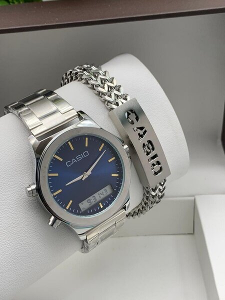 Casio Chain Watch And bracelet set