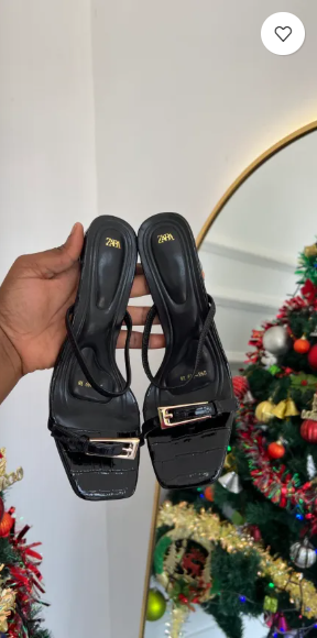 Maya Black Block Mules