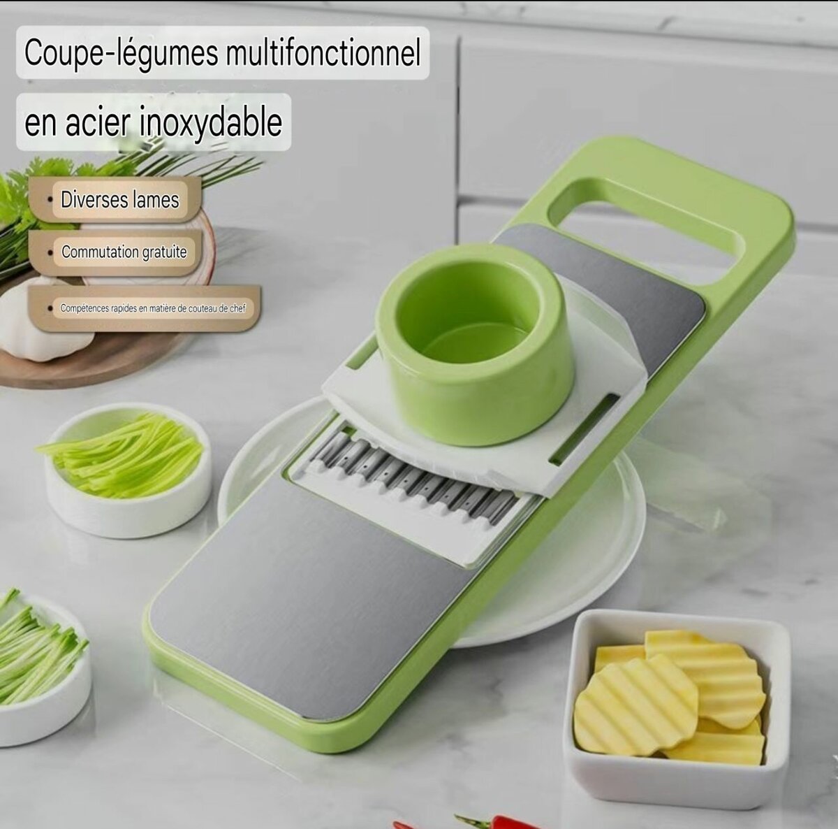 Râpe multifonction acier inox