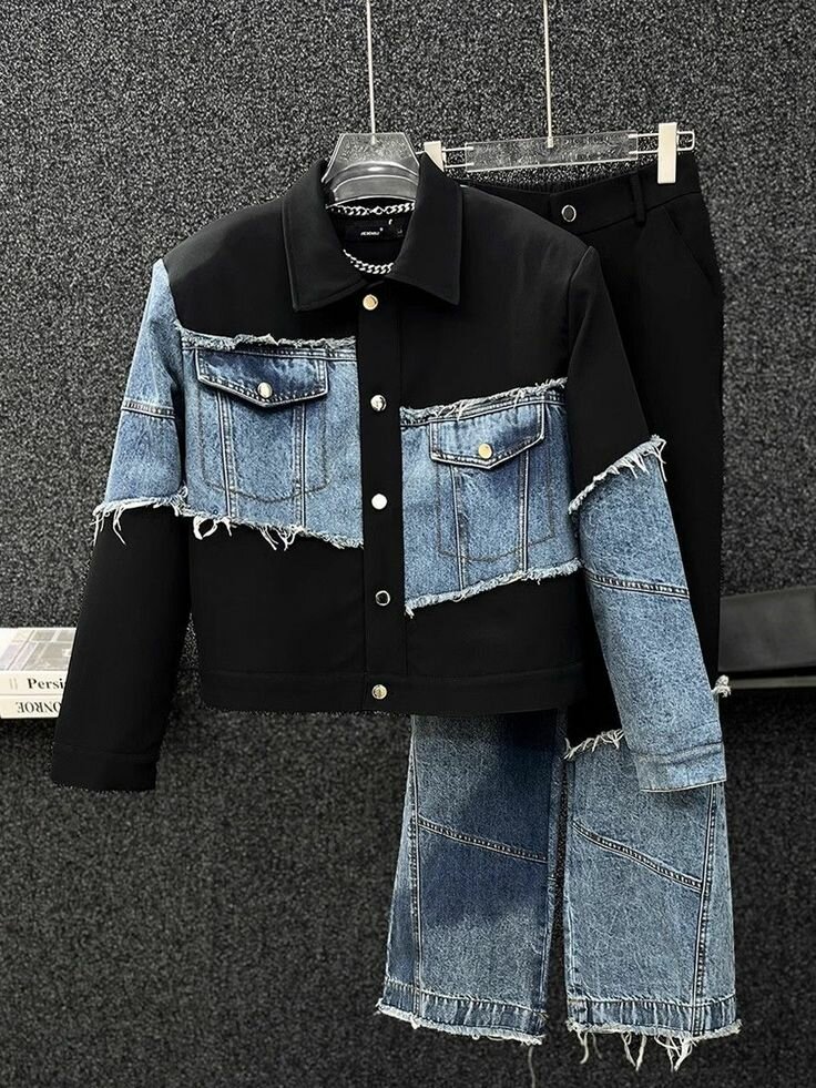 Set denim stylé et décontracté