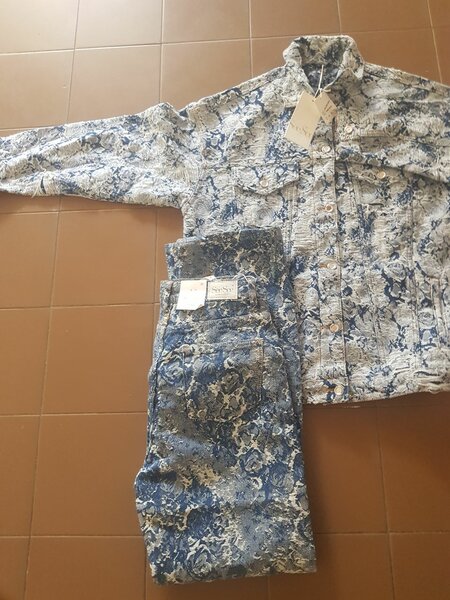 Veste et Jean Imprimé Denim