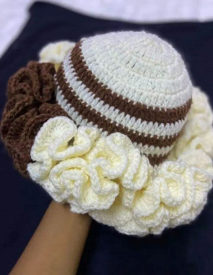 Chapeau tricoté bohème chic